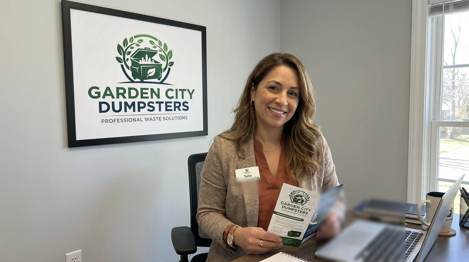 Garden City Dumpsters dispatcher taking a dumpster booking in Augusta